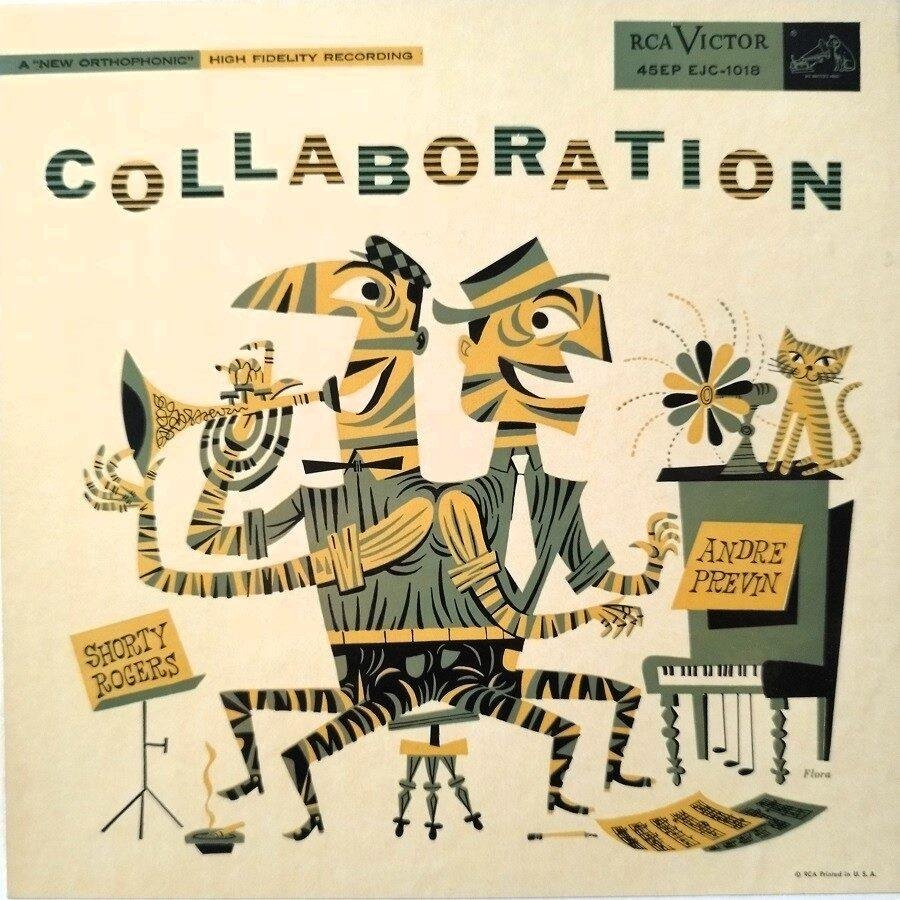 Shorty Rogers, André Previn - Collaboration (3×7″) (Singles - USA, 1955. Triple 7". ) | RCA Victor
