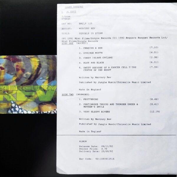 Mercury Rev - Yerself Is Steam (test pressing) (LP - UK, 1991. ) | Mint Films