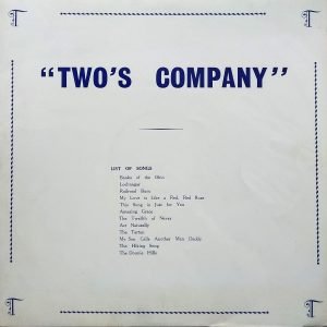 Two's Company - Two’s Company (test pressing) (LP - UK. Orange label covered by Thor Label Matrix.) | Thor Records
