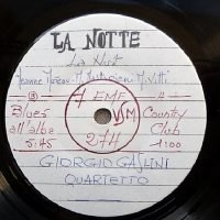 Giorgio Gaslini Quartet - La Notte 2 (test pressing) (Singles - Single Sided.) | La Voix De Son Maître.