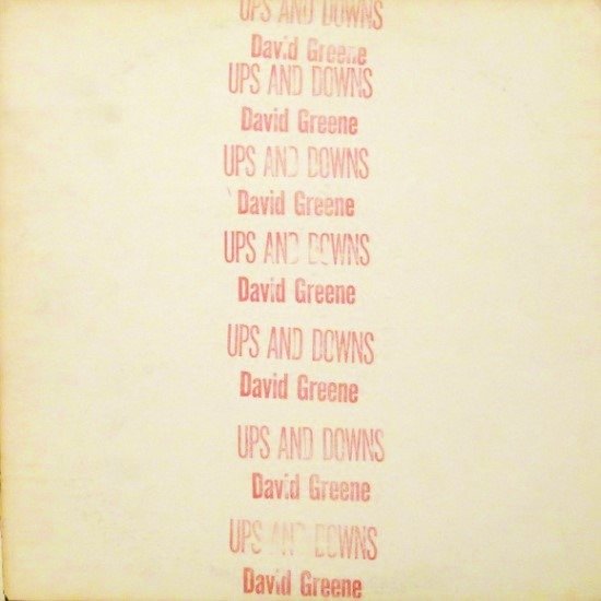 David Greene - Ups and Downs (LP - ) | Not On Label