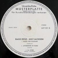 Milt Jackson - Bag Opus (test pressing) (LP - Germany, 1961. ) | United Artists Records