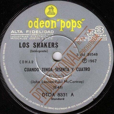 - Cuando Tenga Sesenta Y Cuatro / Adorable Lola (Singles - ) |