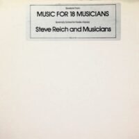 Steve Reich And Musicians - Excerpts From Music For 18 Musicians (12" - Sampler. Post-Modern, Minimal, Contemporary...) | ECM Records