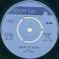 Neil Young - Heart Of Gold (rare Kenya print) (Singles - Kenya, 1971. ) | Reprise Records
