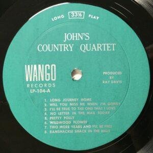 John's Country Quartet - John’s Country Quartet (LP - USA, 1966. Green Label. ) | Wango Records